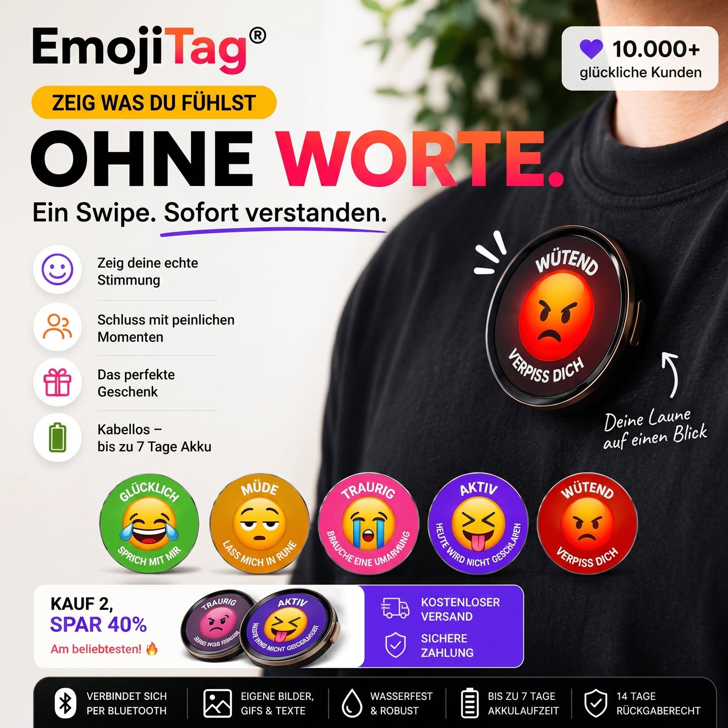 EmojiTag® Mood-Display